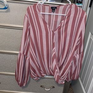 Pink striped shirt